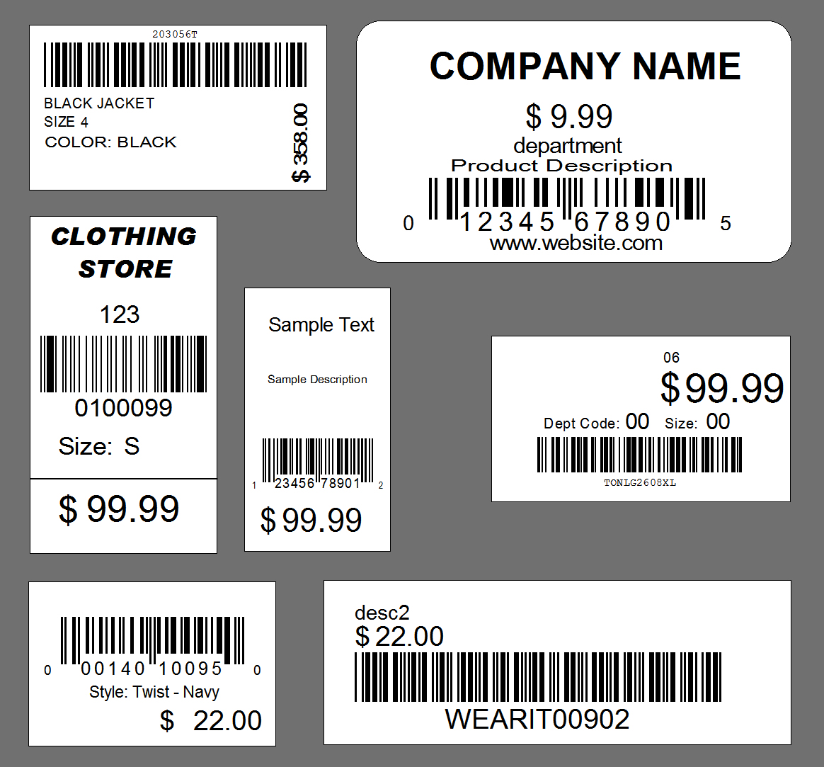 Barcode Labels & Tags.